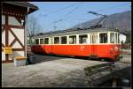 Wagen 26 111 an der Endstelle der Attergaubahn in Attersee. Aufgenommen am 05.03.11.