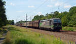 Mit dem Papierzug aus Italien nach Rostock rollte 193 264 der TX am 27.06.20 durch Burgkemnitz Richtung Wittenberg.