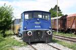 102.02 (B-dm, Jenbacher-Werke, Type Jenbach 100 V. Baujahr 1959) der Weinviertel Draisine am 04.Juli 2026 in Asparn a.d. Zaya.