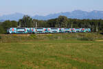 Westbahn bei Großkarolinenfeld am 9 August 2026 kurz vor Rosenheim.