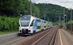 Eine Westbahn durchfhrt am 07.07.12 von Freilassing kommend Salzburg Kasern in Richtung Wien.