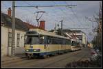 WLB 120 + WLB ... fahren am 30.01.2020 durch die Ortschaft Gundramsdorf.