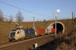 ES64U2-021 (WLC) mit TEC 42916 auf der NBS bei Loosdorf. 24.03.2010