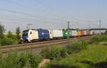 183 704 der Wiener Lokalbahnen AG auf dem Weg Richtung Sden in Markt Einersheim am 29.06.2011