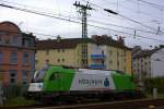 Die neue Werbelok der WLB, die 1216 954-8  HDLMAYR  stand am 09.10.2011 in Aachen Hbf abgestellt.