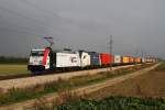 23.10.11 Durch den Lokmangel bei der Wiener Lokalbahn Cargo GmbH wurde fr eine kurze Zeit die 185 664 der Lokomotion GmbH angemietet.