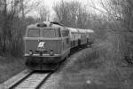 WLB 2143.21 als Verschubfahrt kurz vor dem Alberner Hafen. Die Fahrt wurde vom Verein Pro-Kaltenleutgenerbahn mit Untersttzung der WLB am 30.Mrz 2013 veranstaltet. 
