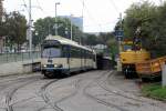 Wien Wiener Lokalbahnen GTw 102 Margaretengürtel (Tunnelrampe) am 12. Oktober 2015. 