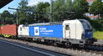 WLC - Wiener Lokalbahnen Cargo GmbH, Wien [A] mit ihrer Vectron  1193 980  [NVR-Nummer: 91 81 1193 980-0 A-WLC] und Containerzug Richtung Hamburger Hafen am 25.06.20 Durchfahrt BF.