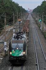 470.503  Liszt  und ES64U2-024 druchfahren mit dem 43623 den Fhrenwald Richtung Neunkirchen/N.