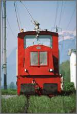 Lok Elfi auf der Schweizer Seite bei Kriessern unterwegs Richtung Rheinmndung.