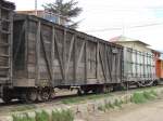 FCHH historisch, Schmalspur : Güterwagen mit Holzaufbau in Huancayo-Chilca - 29/04/2007