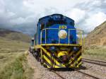 PeruRail 659 ( Alco/MLW DL560D von 1974 ) wartet in der Nhe von La Raya auf den Gegenzug - 25/04/2007