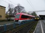 ATR220 005 in Bydgoszcz Glowna.
Hier befindet sich das PESA werk.