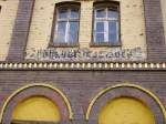 Alte Deutsche Schrift im Ehemaligen Bahnbetriebswerk Pyskowice.