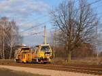 9 224 011-11 Gleissstopfmaschine Plasser&Theurer bei Tychy(Tichau)am 08.01.2014.