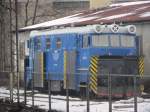 Schneepflug 411S-34 am Hauptbahnhof von Gleiwitz (Gliwice) am 07.04.2013