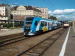 Auch im Raum Szczecin kommen die neuen Dieseltriebwagen SA136 zum Einsatz.Am 04.September 2010 traf ich in Szczecin Glowny SA136-002 nach der Ankunft aus Kolobrzeg(Kolberg).