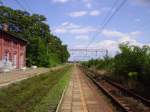 Der 2 Bahnsteig vom Bahnhof Toszek.