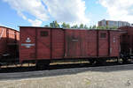 Ein alter Güterwagen im Eisenbahnmuseum Warschau (August 2011)