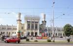 Das Bahnhofsgebude von Breslau mit dem groen Schriftzug  Wroclaw Glowny macht mchtig was her und ist ein sehenswerter Bau.