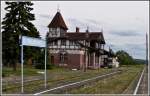 Der Bahnhof von Tolkmicko/Tolkemit wartet auf bessere Zeiten.