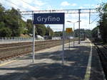 Bahnhof Gryfino an der Bahnstrecke Szczecin-Kostrzyn am 11.August 2018.