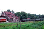 5.Aaugust 1993: Polen, Bahnhof Mikolayki in Masuren (Nikolaiken in Ostpreußen).