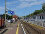 Der Bahnsteig 1 in Swinoujscie, am 12.06.2017.