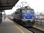 EP07-1043,mit dem Schnellzug nach Katowice,am 02.Mai 2019,in Swinoujscie Port.