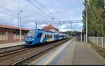 ED78-020 (94 51 2 140 899-7 PL-PREG | Newag Impuls) beschleunigt vom Hausbahnsteig des Bahnhofs Międzyzdroje / Misdroy (PL).