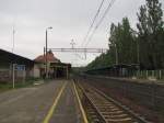 Die Bahnsteige in Miedzyzdroje am 31.05.2014.