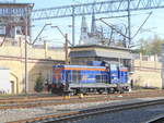 Die SM42-586 rangierte,am 20.April 2019,an der Osteinfahrt in Szczecin Glowny.