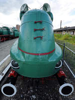 Die Dampflokomotive Pm3 (BR 03.10) im Eisenbahnmuseum Warschau (August 2011)