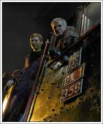 Die Lokmannschaft der Ok1-359 (ex 38 2155), aufgenommen im BW Wolsztyn am 2.5.2008.