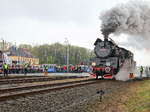 OL49-59 aus Wolsztyn auf der Strecke bei der Dampflokparade in Wolsztyn am 29.