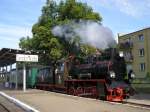 Schmalspurbahn in Sroda Wielkopolska, Polen