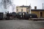 Px 48 1902 im Bahnhof Opalenica der 750 mm-Schmalspurbahn Opalenica - Nowy Tomysl (Februar 1989).