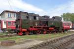 TKt 48-18 steht am 1 Mai 2018 ins Schlesischen Industrie- und Eisenbahnmuseum in Jaworzyna Slaska.