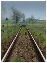 Tkt48-18 bespannte gemeinsam mit GWR 5521 aus England am 3.5.2008 einen Sonderzug von Leszno nach Wolsztyn.