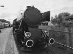 Die Dampflokomotive Ty42 (BR 52) im Eisenbahnmuseum Warschau (August 2011)