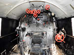 Im Führerstand der Dampflokomotive Ty43 (BR42) im Eisenbahnmuseum Warschau (August 2011)
