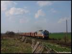 PCC mit einer umgebauten Taigatrommel, 311D-04 fhrt 15:01 Uhr durch Jerzmanki am 07.04.2009 in Jerzmanki