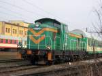SM42-712 am 26.02.2008 im Hauptbahnhof Bydgoszcz (Bromberg).