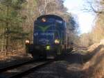 SM42-1085 kurz vor Haltestelle Glebokie Miedzyrzeckie,12.03.2014