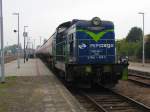 SM42-1085 mit Gaskesselwagenzug in Bahnhof Miedzyrzecz, 19.09.2014