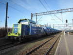 SM42 1262 der PKP Cargo rangiert am 14.01.2020 um 13:19 Uhr in Strzelin. 