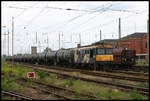 ST43-dro13 der CTL Rail ist hier am 31.5.2007 mit einem langen Tankwagen Zug in den Grenzbahnhof Guben eingefahren.