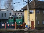 Zwei Loks ST44-1203 und 1204 von der PKP Cargo am 30.03.2008 in Bydgoszcz (Bromberg).