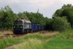 ST44-1204 (PKP Cargo) mit Kohlezug vor Debicz (20.05.2011)